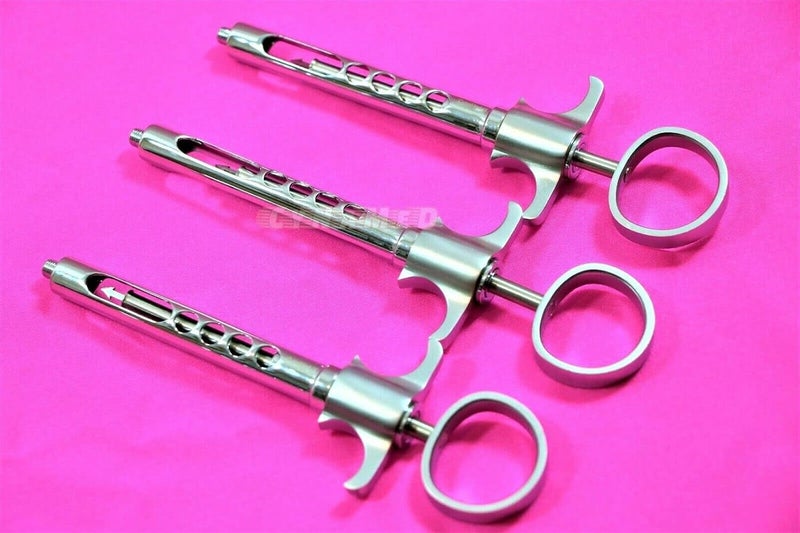 CYNAMED Premium German -Dental Syringe Aspirating 1.8ml Cartridge Auto Passive anesthetic Syringe Dental Instrument Self-Aspirating Syringe-Dental Syringe anesthetic (Set of 3 Each) - Image 1